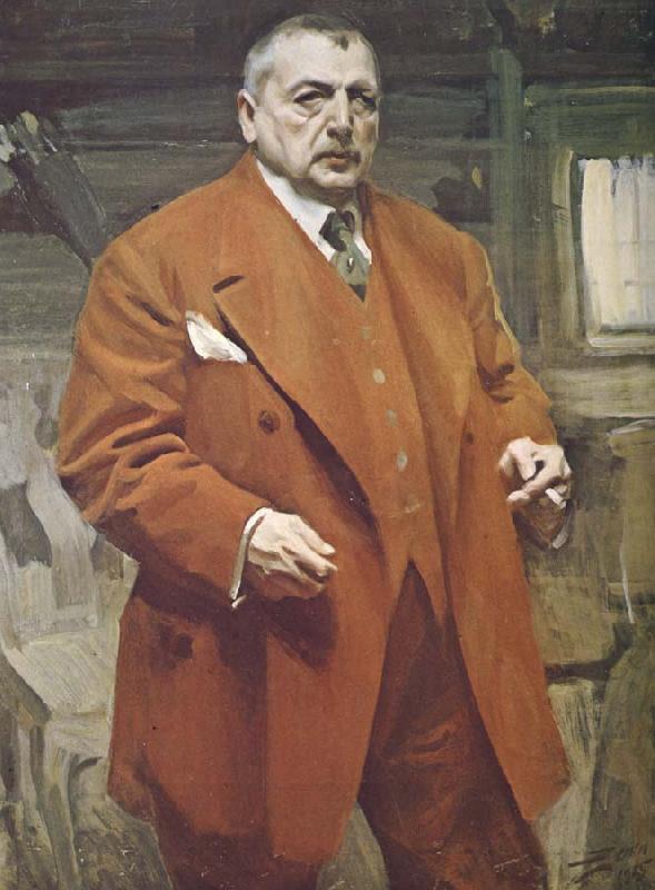 Anders Zorn jag i roda kostymen